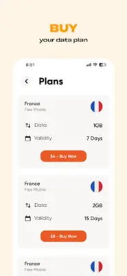 Simly - eSIM Internet Plans android App screenshot 1